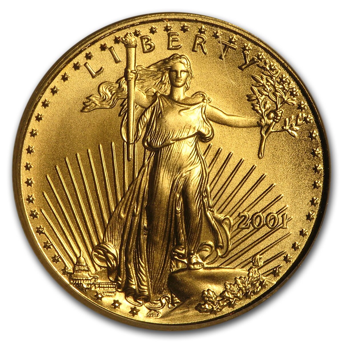 2001 1/10 oz American Gold Eagle MS-69 PCGS