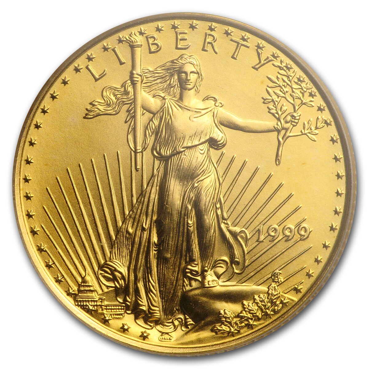 1999 1/4 oz American Gold Eagle MS-69 PCGS