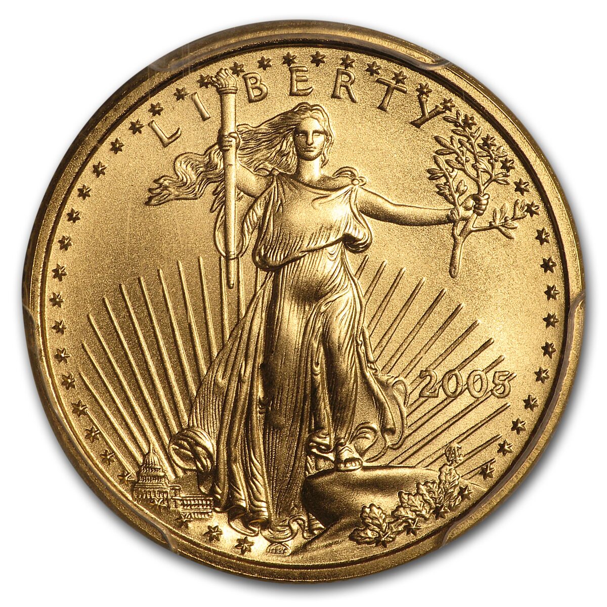 2005 1/4 oz American Gold Eagle MS-70 PCGS