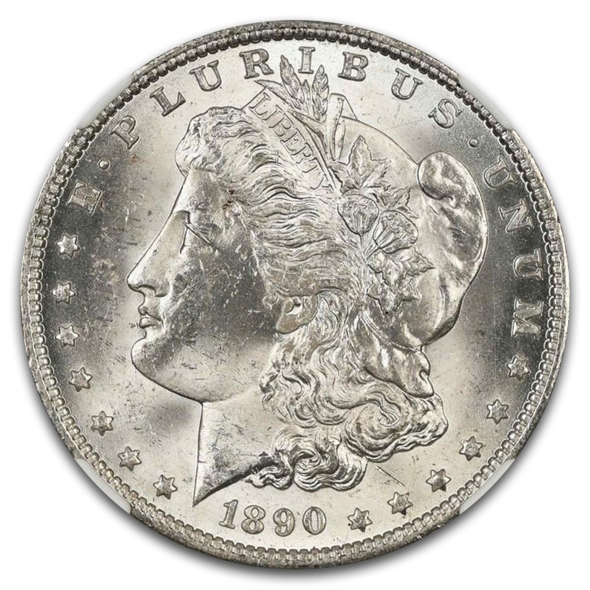 1890-O Morgan Dollar MS-62 NGC