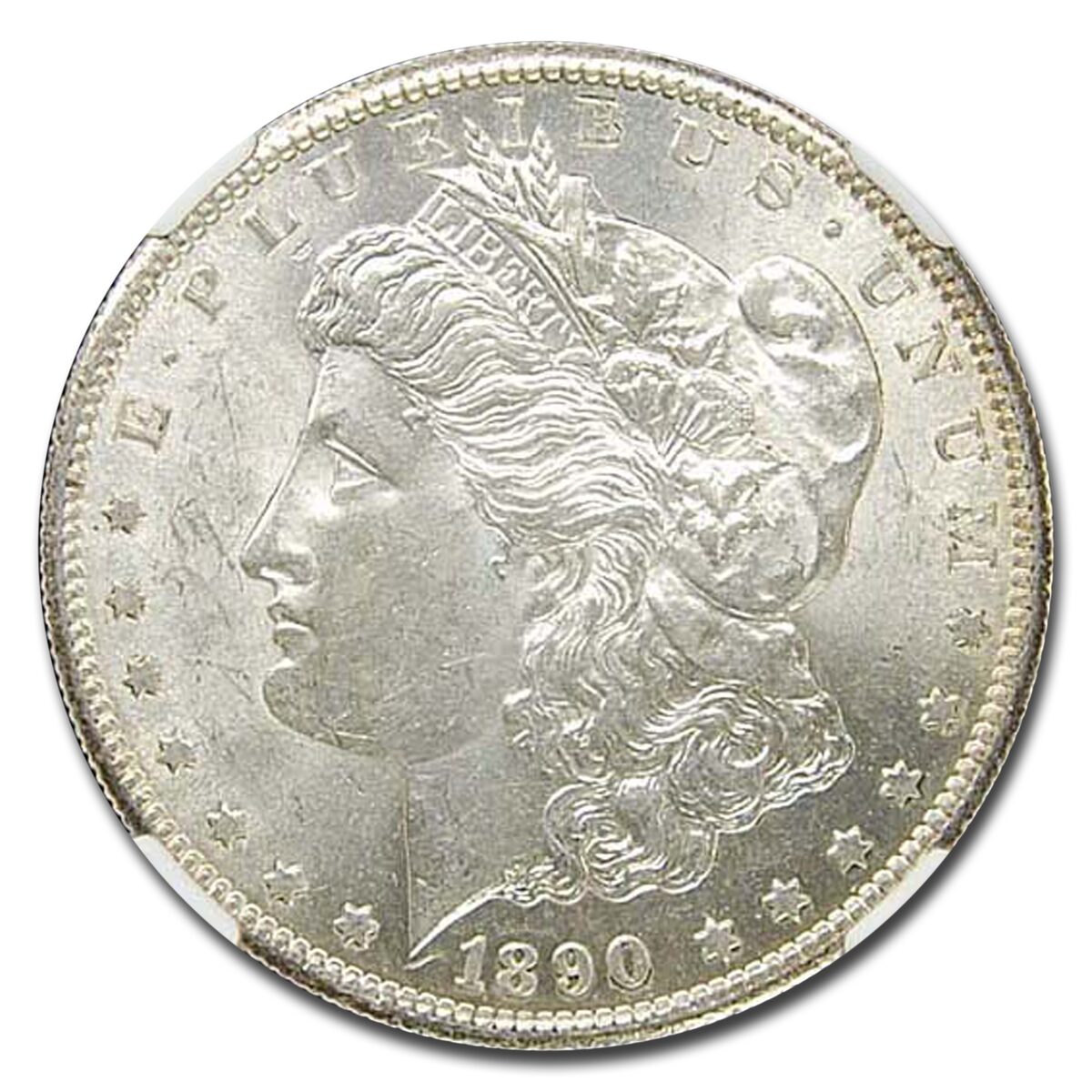 1890-S Morgan Dollar MS-61 NGC