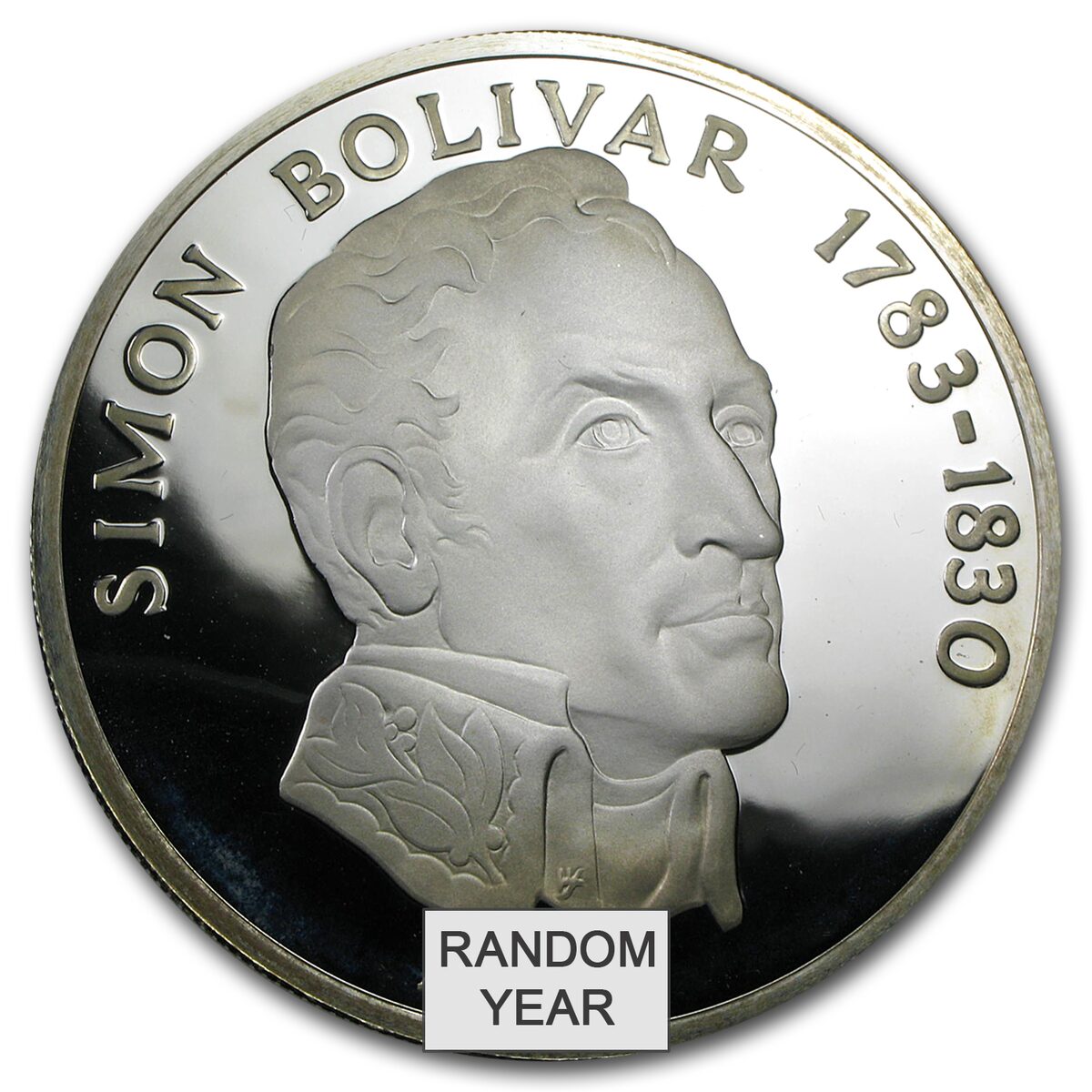 Panama Silver 20 Balboas (1971-1979) AU/UNC/PF