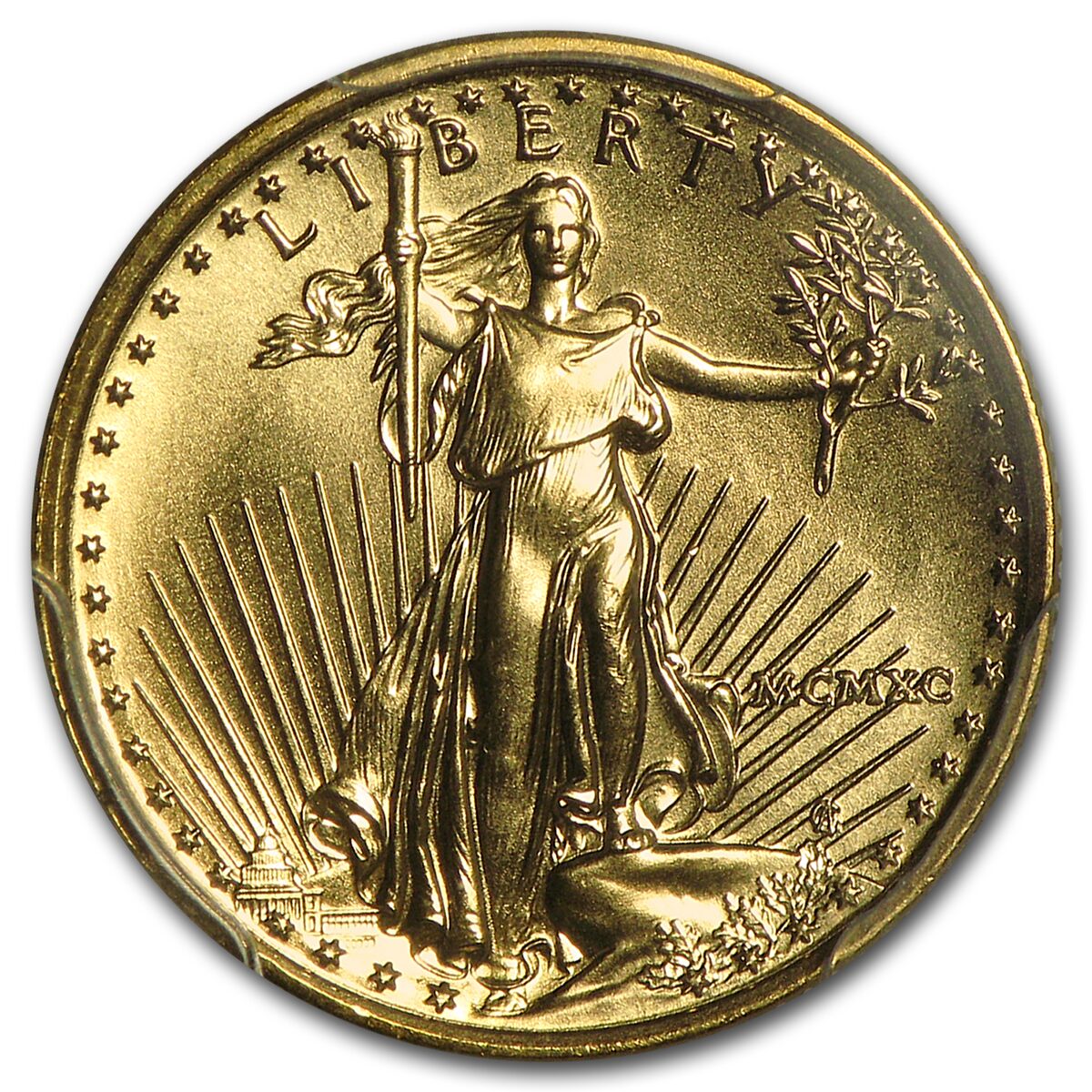 1990 1/10 oz American Gold Eagle MS-69 PCGS