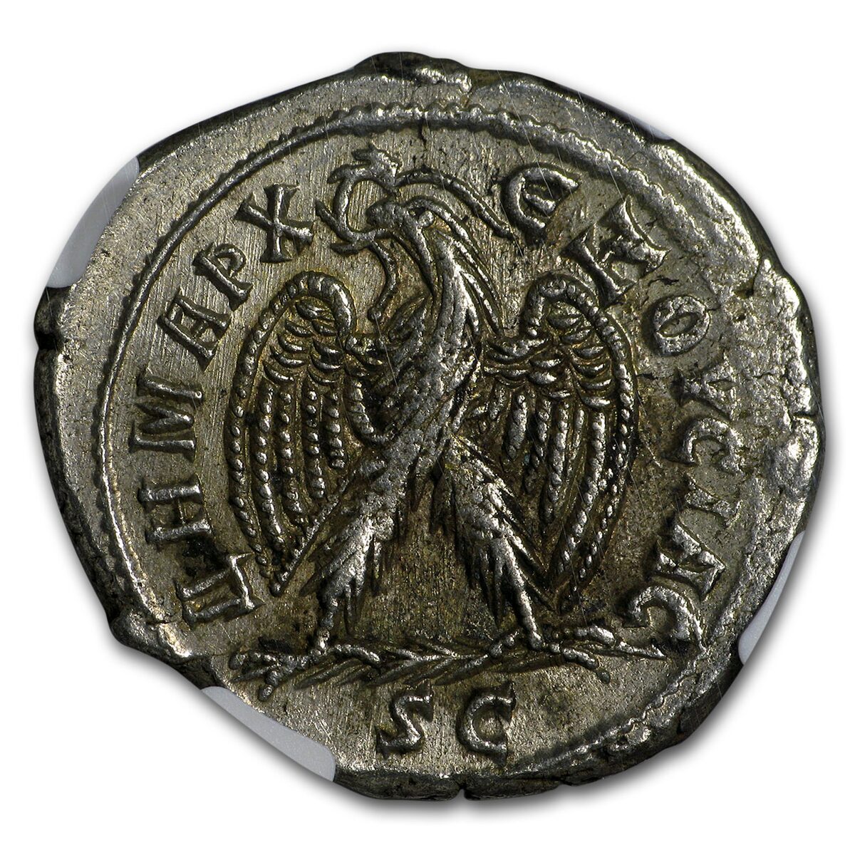 Roman Silver Tetradrachm Emperor Philip I (244-249 AD) CH XF NGC