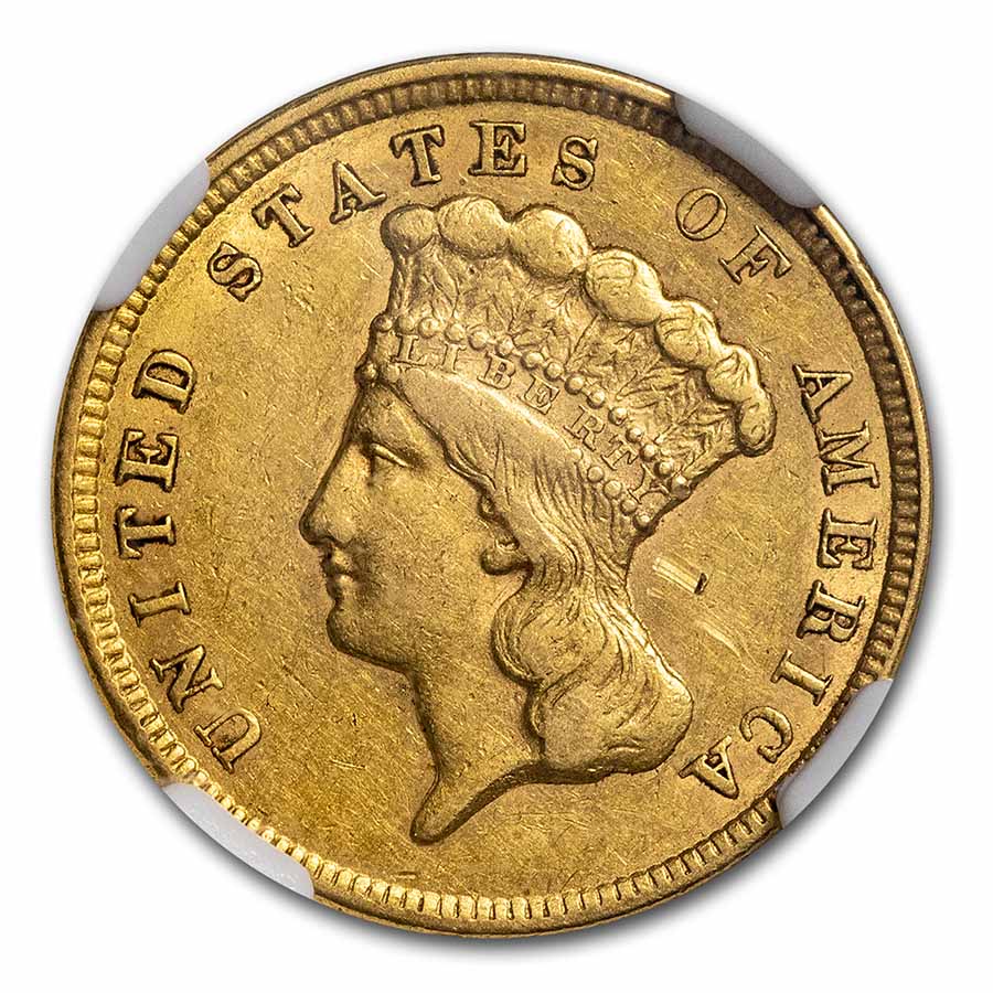 1854 $3 Gold Princess XF-45 NGC