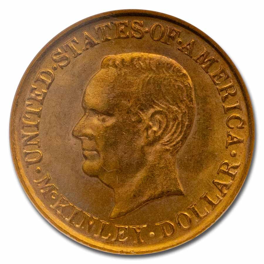 1917 Gold $1.00 McKinley MS-64 NGC