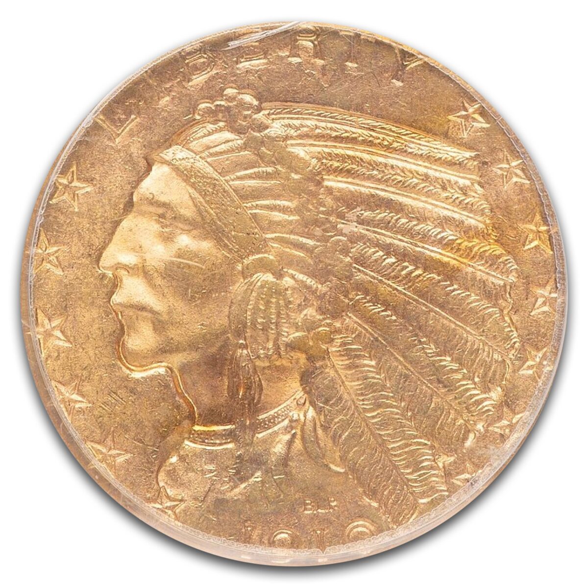 1910-S $5 Indian Half Eagle MS-62 PCGS