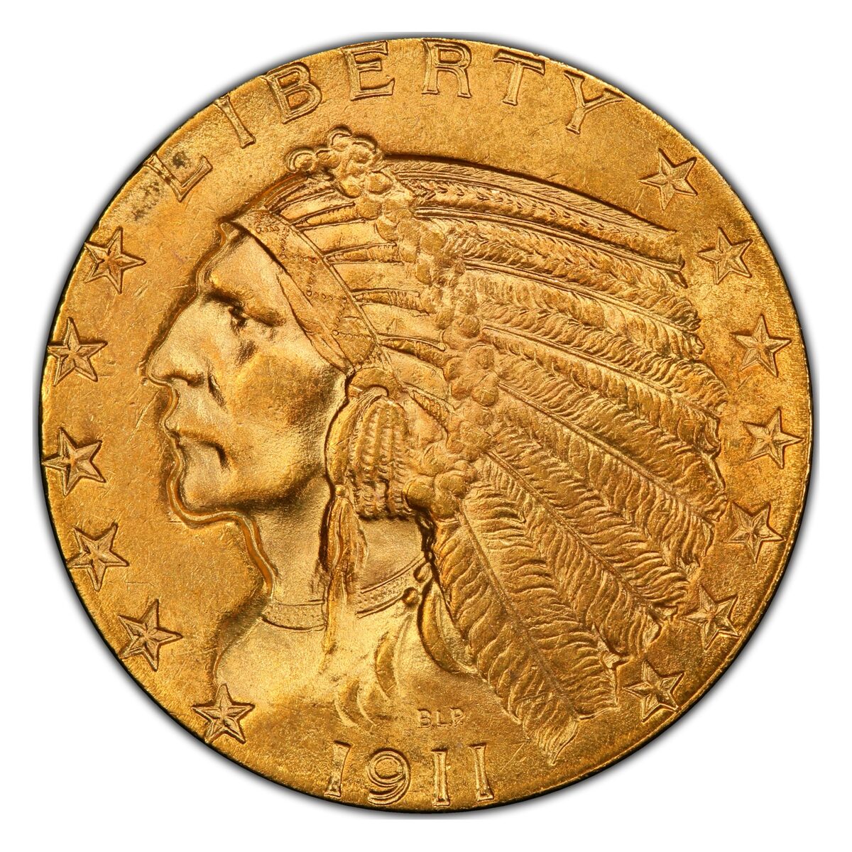 1911 $5 Indian Gold Half Eagle MS-65 PCGS