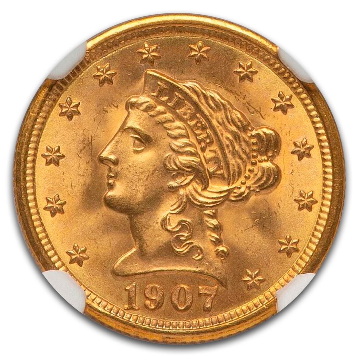1907 $2.5 Liberty Quarter Eagle MS-67 NGC