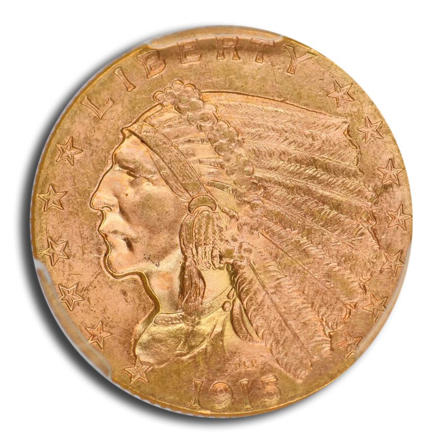 1915 $2.50 Indian Gold Quarter Eagle MS-65 PCGS
