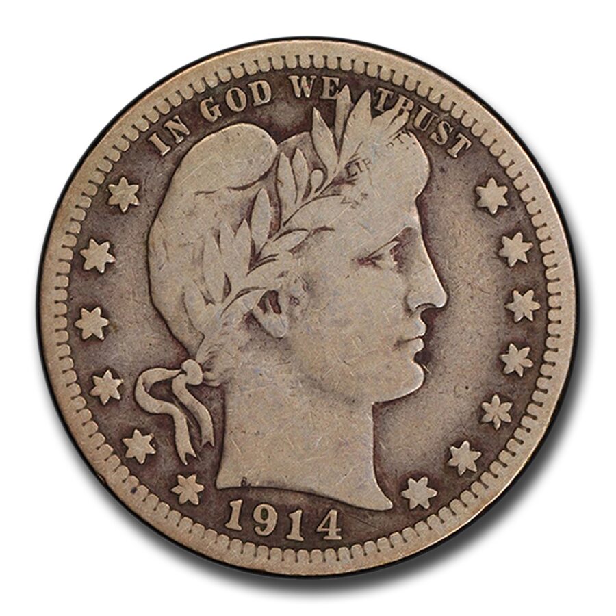 1914-S Barber Quarter VG-10 PCGS