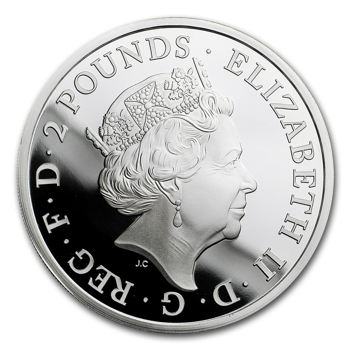 2017 GB Prf 1 oz Silver Queen's Beasts Lion (Box & COA)