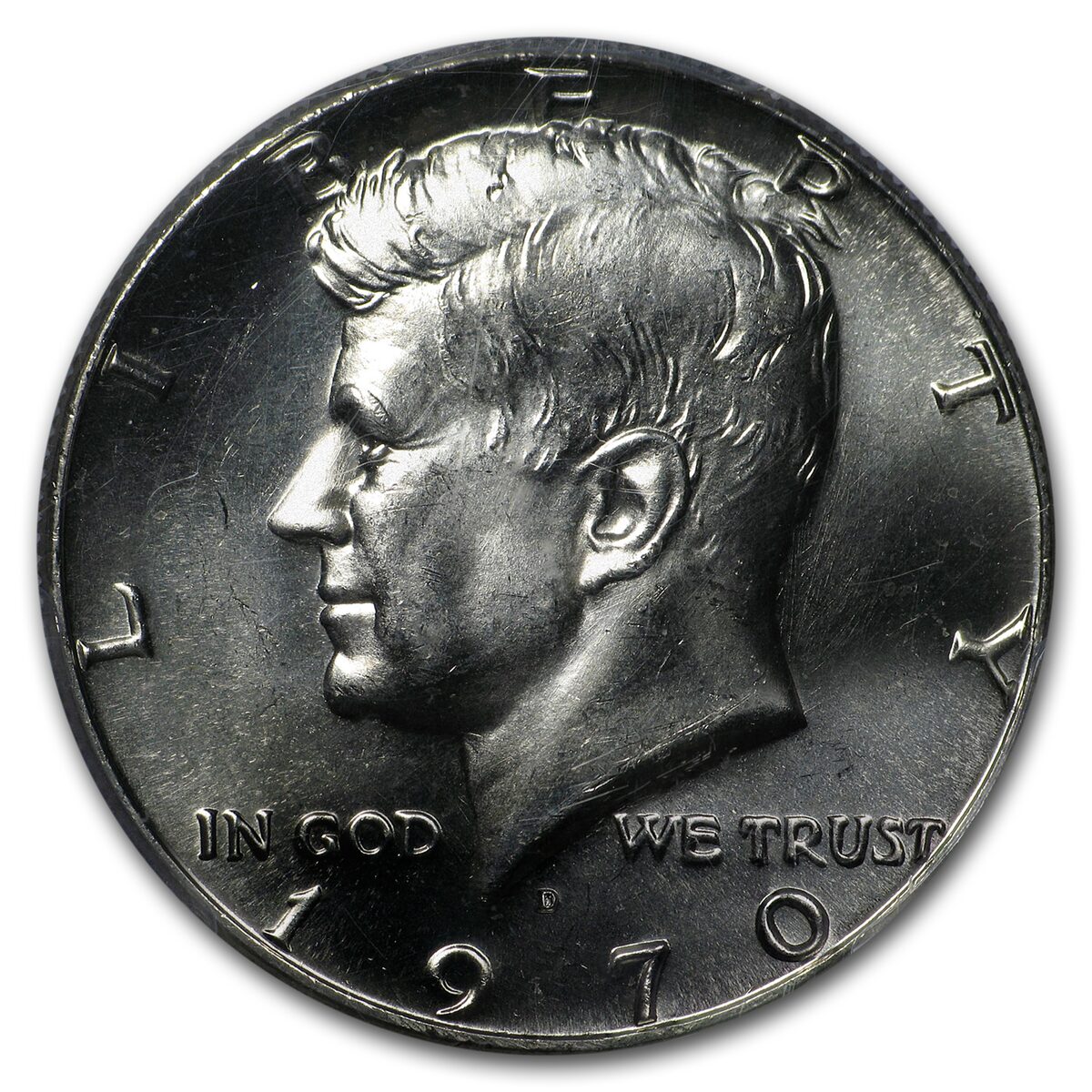 1970-D Kennedy Half Dollar MS-66 PCGS
