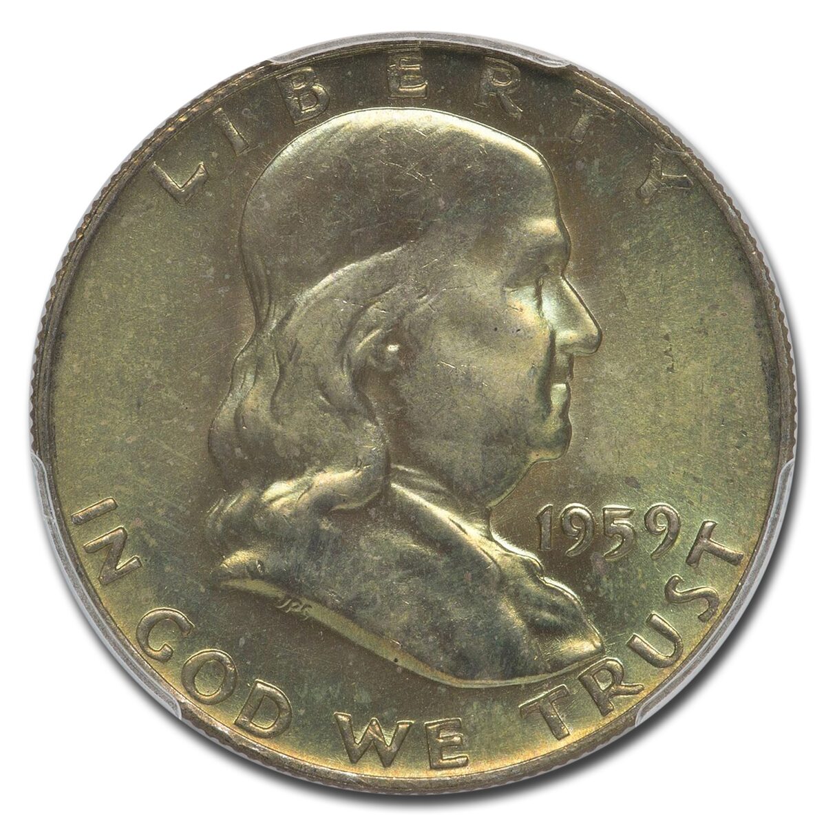 1959-D Franklin Half Dollar MS-66 PCGS (FBL)