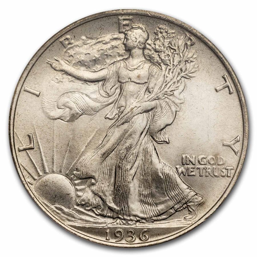 1936 Walking Liberty Half Dollar MS-64 PCGS