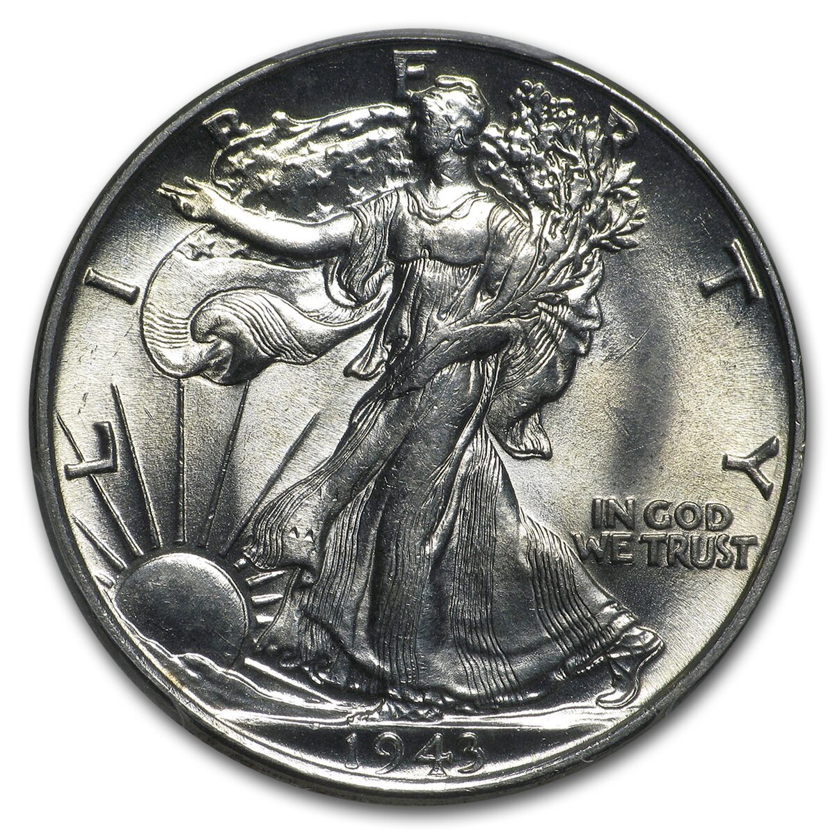 1943 Walking Liberty Half Dollar MS-63 PCGS