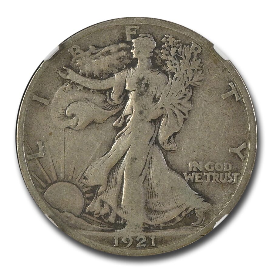 1921-S Walking Liberty Half Dollar Fine-15 NGC