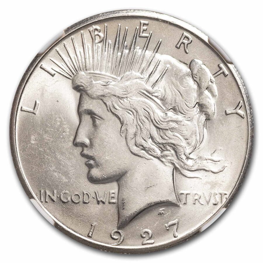1927 Peace Dollar MS-62 NGC
