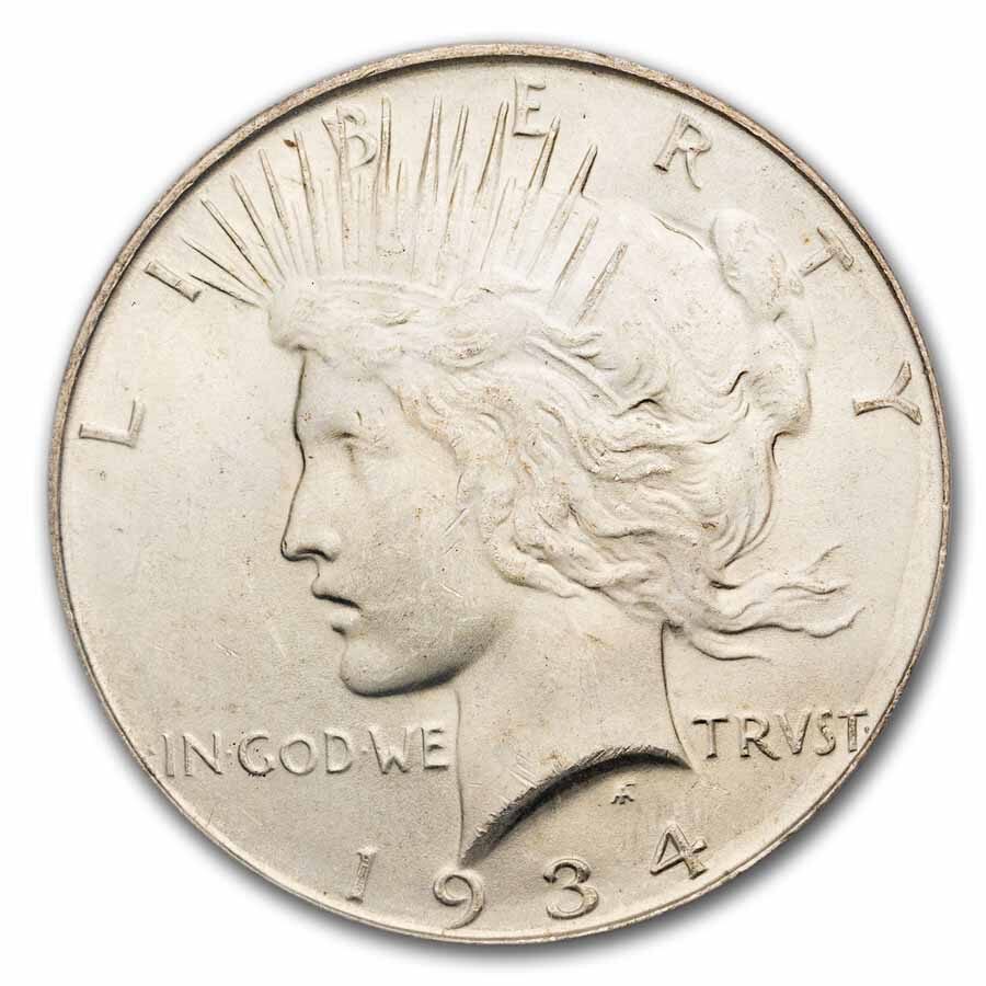 1934-D Peace Dollar MS-64 PCGS
