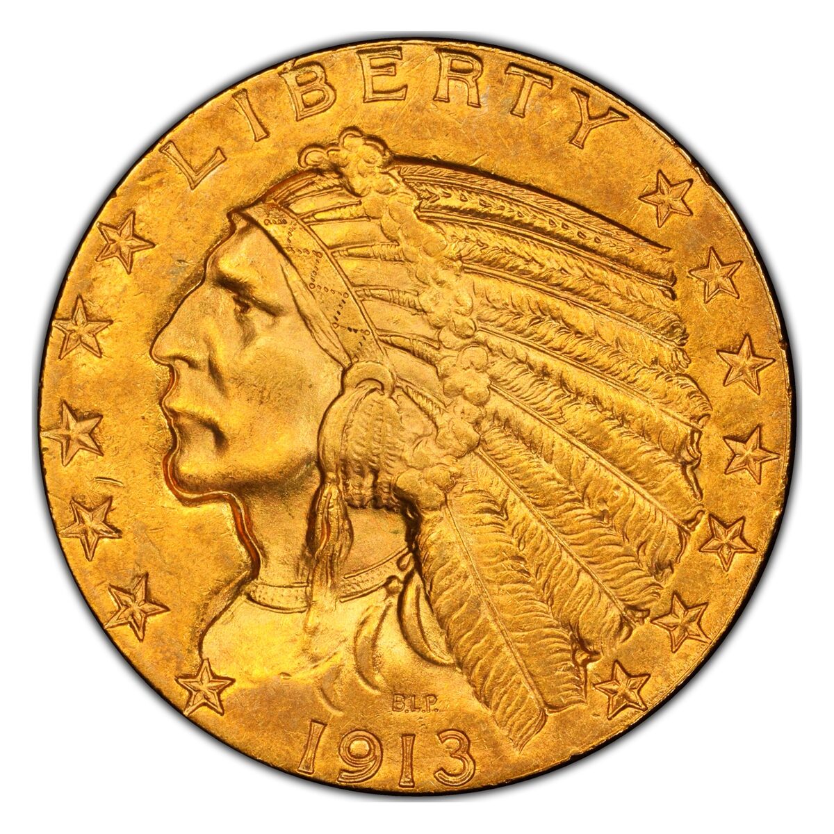 1913-S $5 Indian Gold Half Eagle MS-64 PCGS