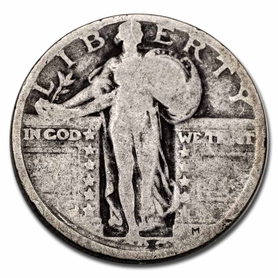 1920 Standing Liberty Quarter Good (Very Weak Date)