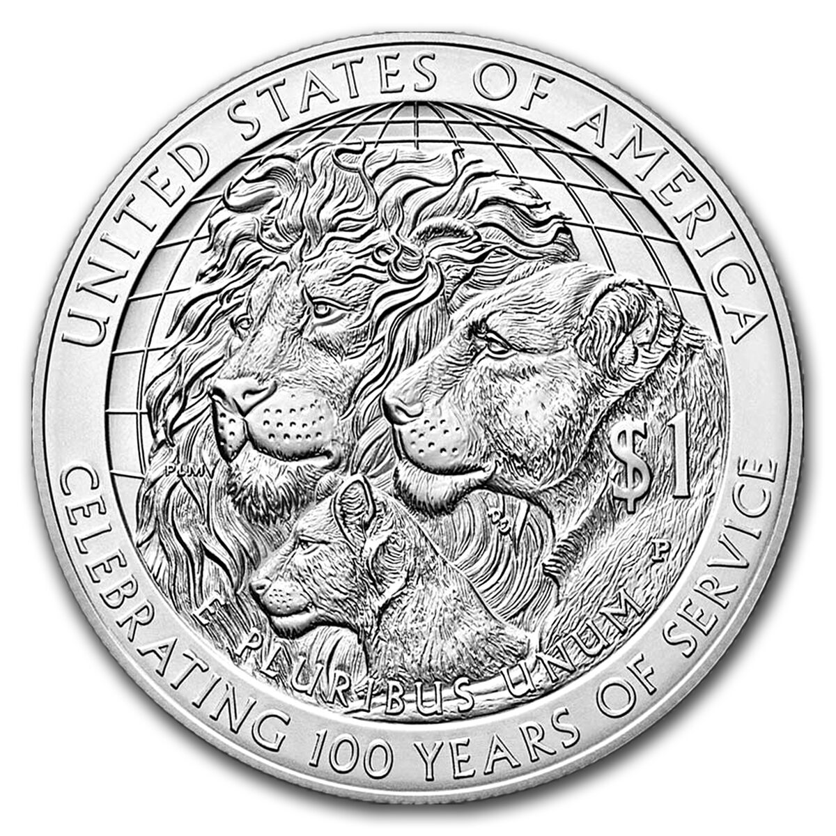 2017-P Lions Club International Silver Proof (Box & COA)