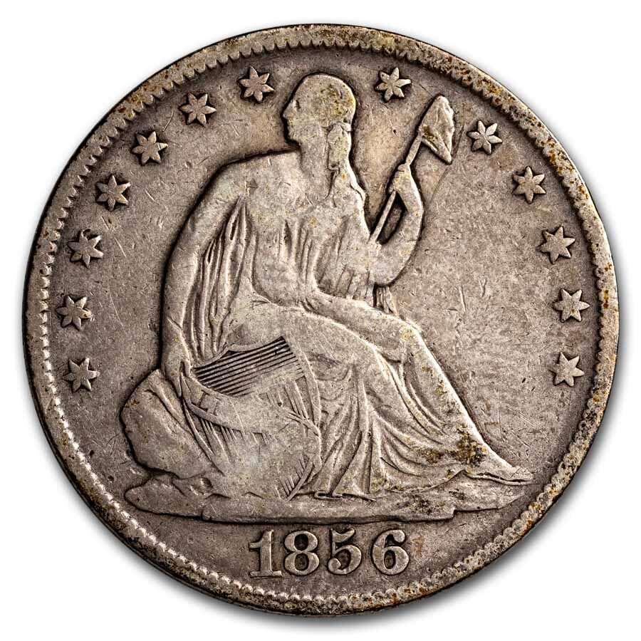 1856-O Liberty Seated Half Dollar Fine