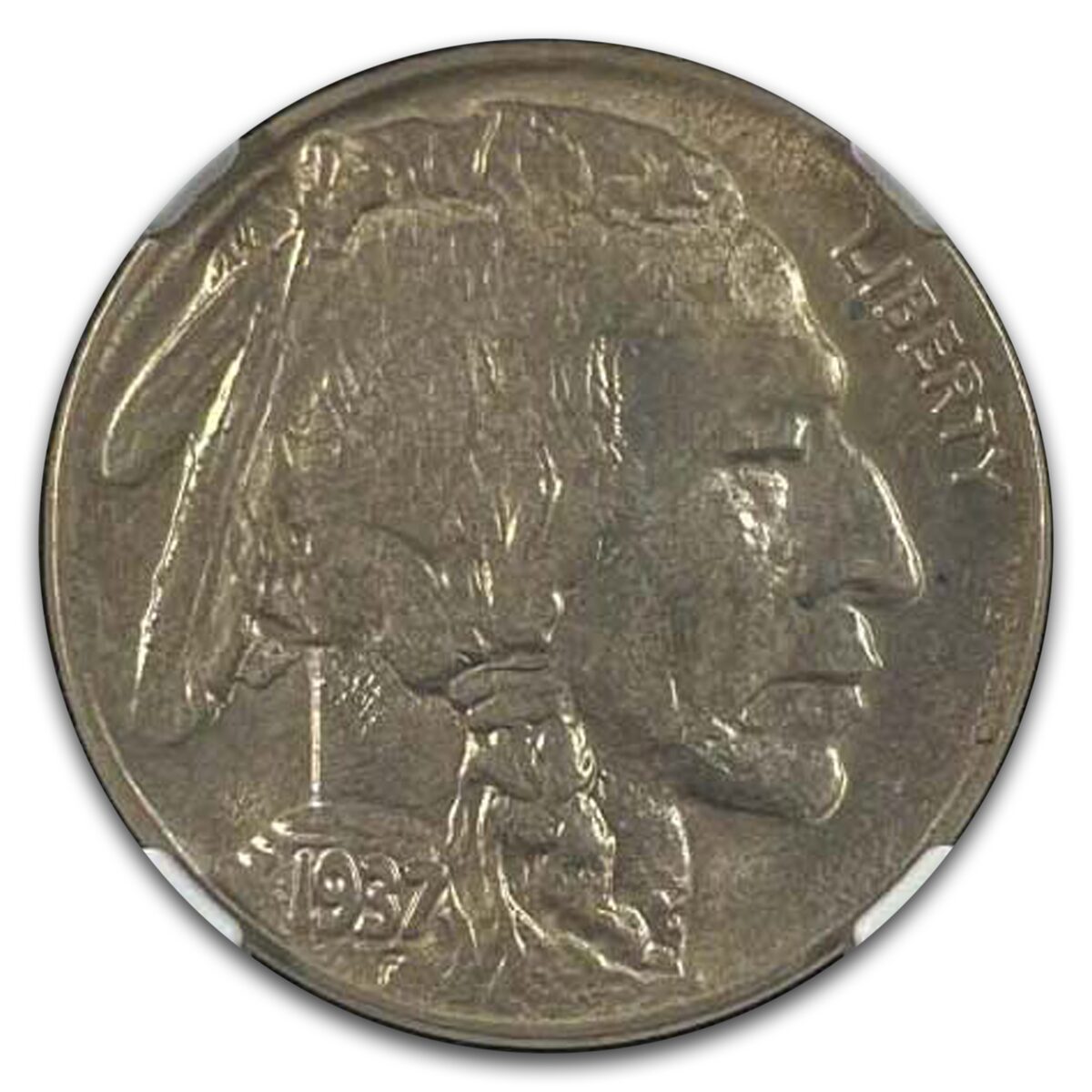 1937-D 3 Legged Buffalo Nickel MS-61 NGC