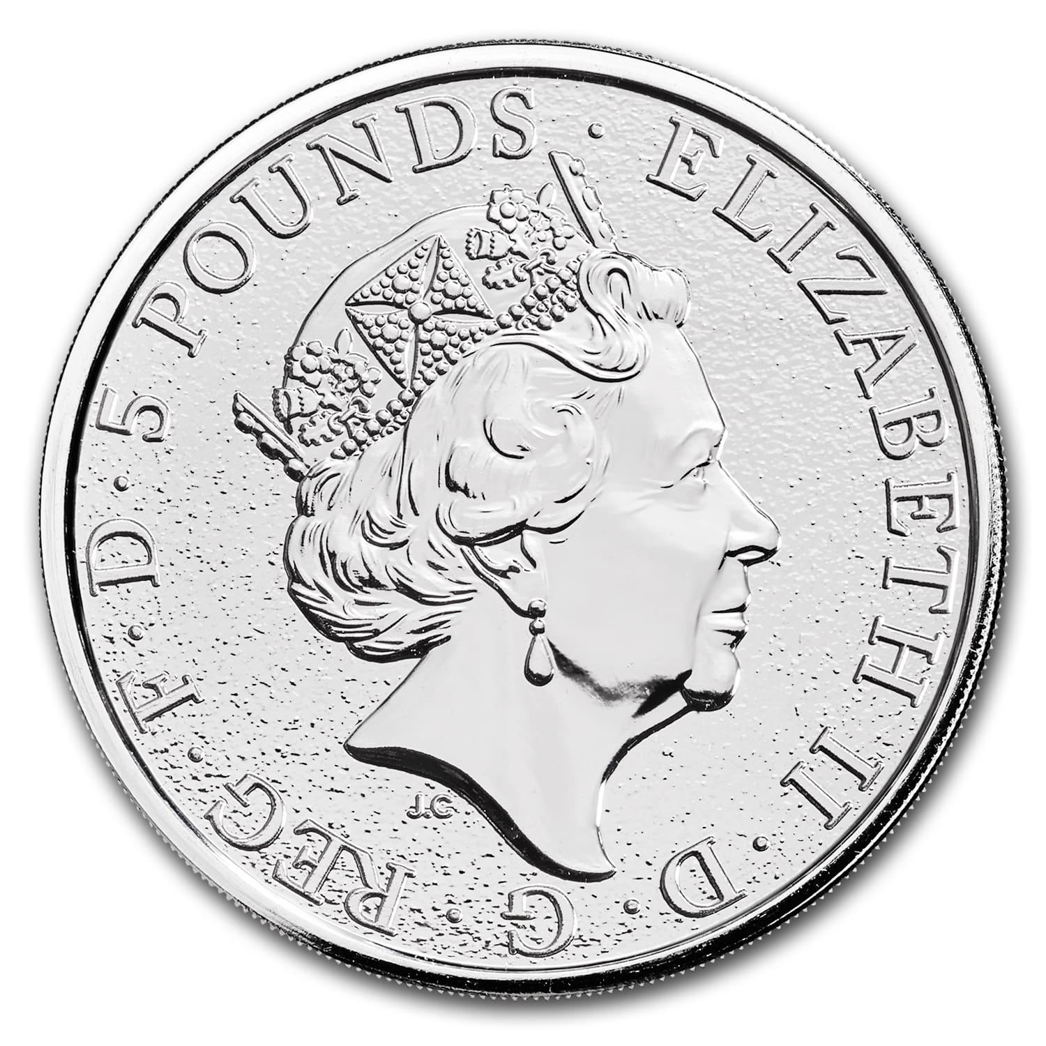 2017 Great Britain 2 oz Silver Queen's Beasts The Dragon