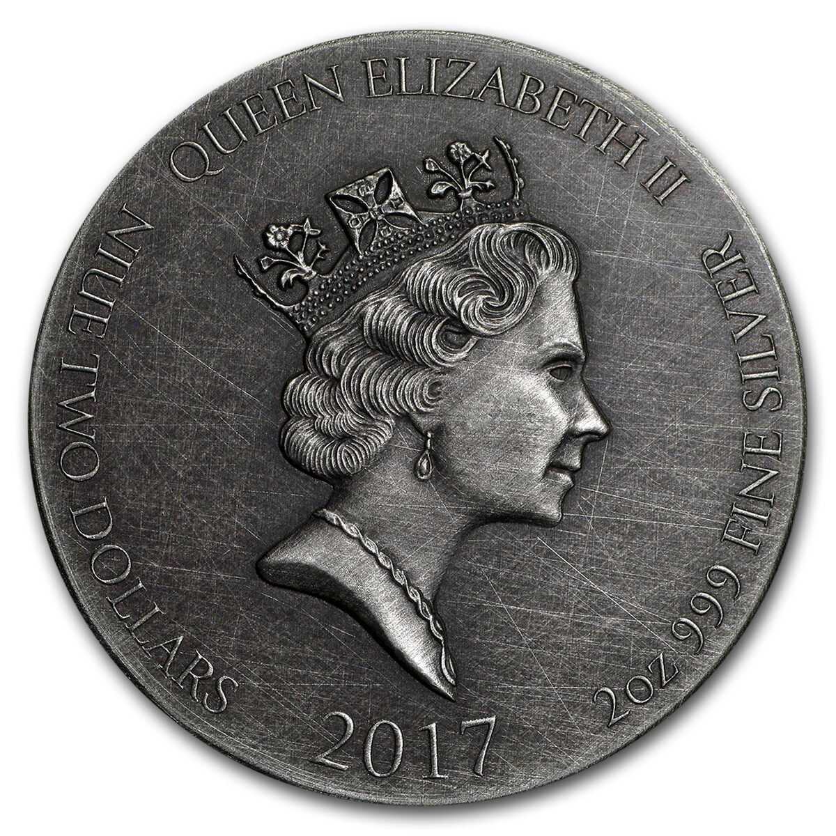 2017 2 oz Silver Coin - Biblical Series (The Baptism of Jesus)