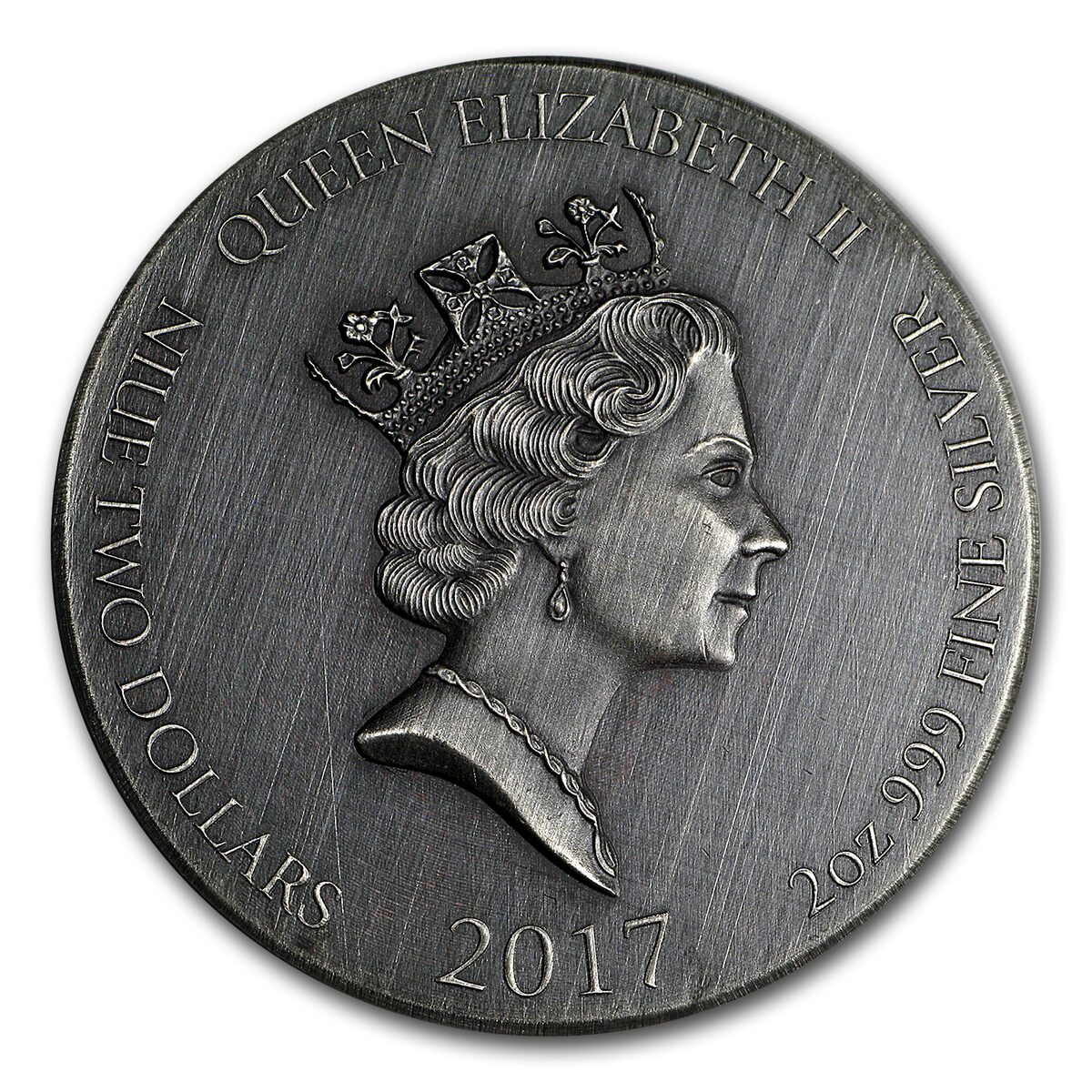 2017 2 oz Silver Coin - Biblical Series (Nailing Christ to Cross)