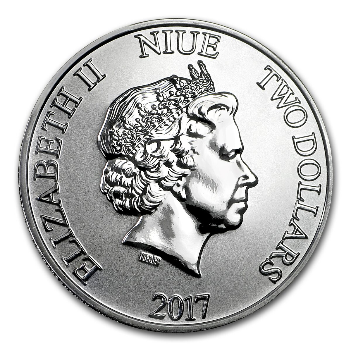2017 Niue 1 oz Silver $2 Disney Steamboat Willie BU