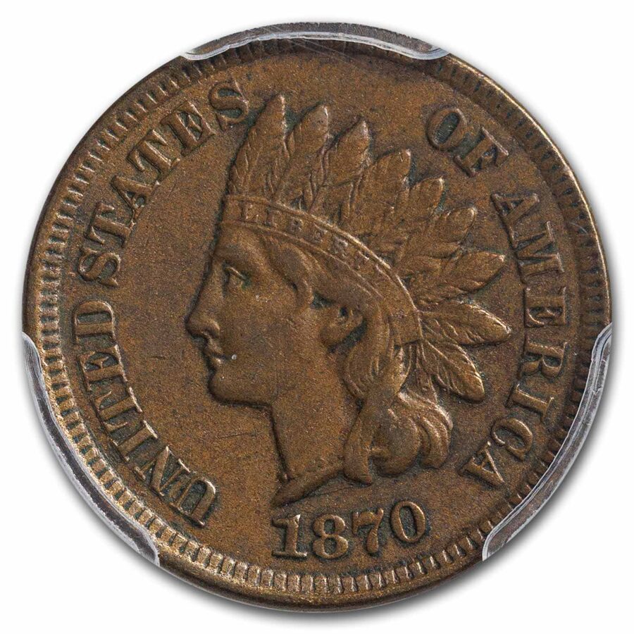 1870 Indian Head Cent XF-45 PCGS