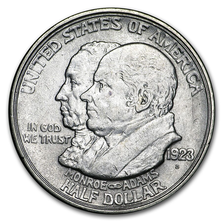 1923-S Monroe Doctrine Half XF