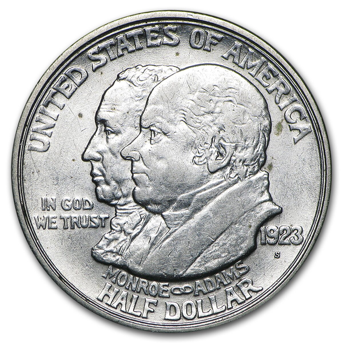 1923-S Monroe Doctrine Half AU