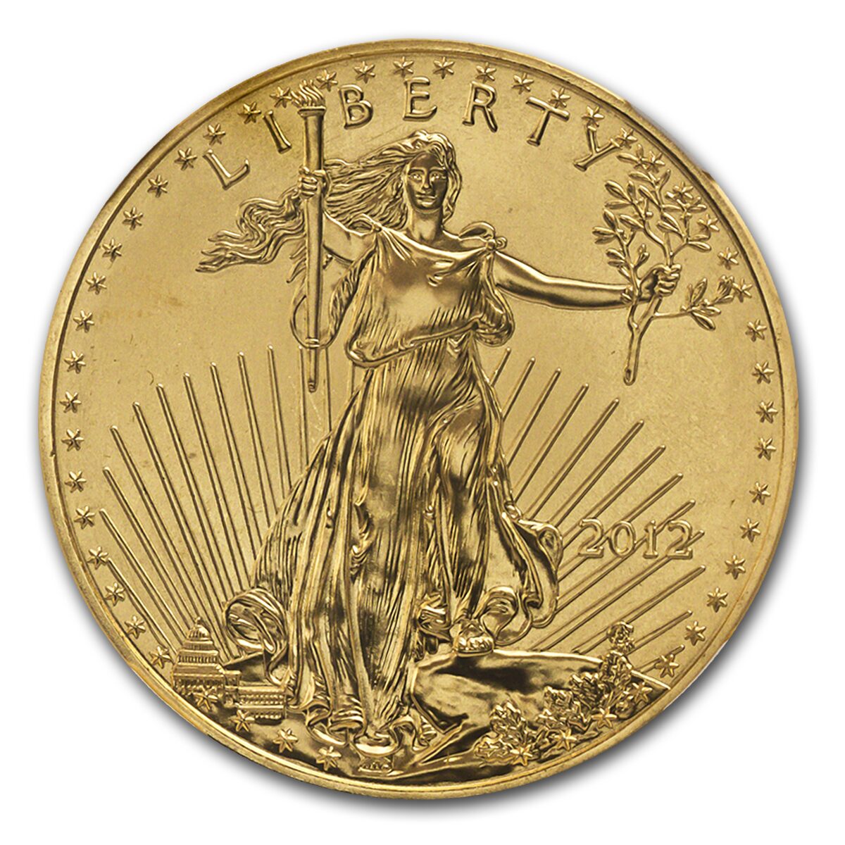 2012 1 oz American Gold Eagle MS-70 NGC