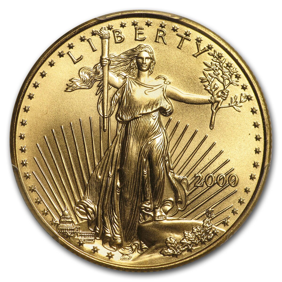2000 1/2 oz American Gold Eagle MS-70 PCGS