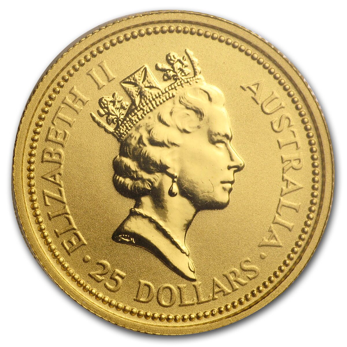 1991 Australia 1/4 oz Gold Nugget BU