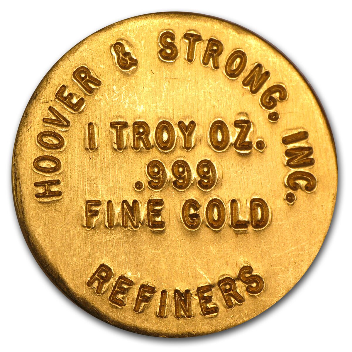 1 oz Gold Round - Hoover & Strong