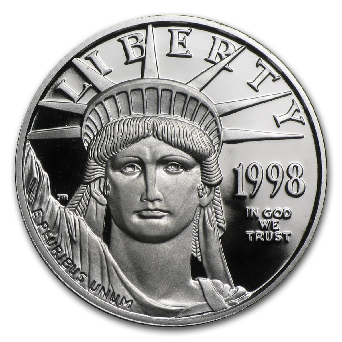 1998-W 1/4 oz Proof American Platinum Eagle (w/Box & COA)