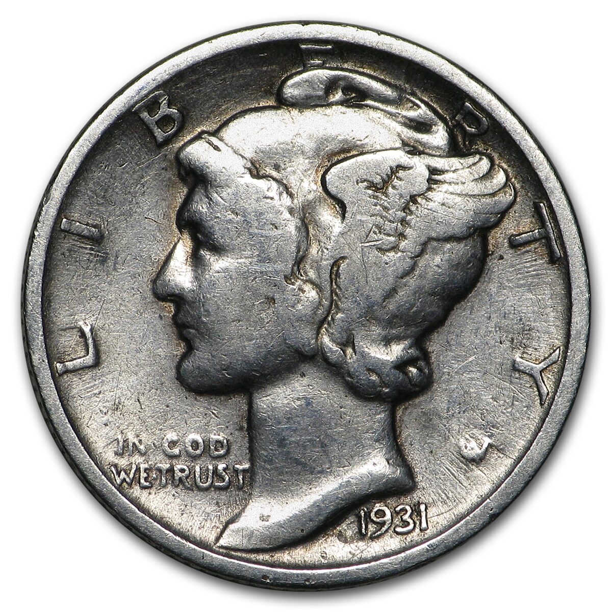 1931 Mercury Dime Good/Fine
