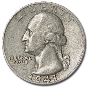 1941 Washington Quarter Good/VF