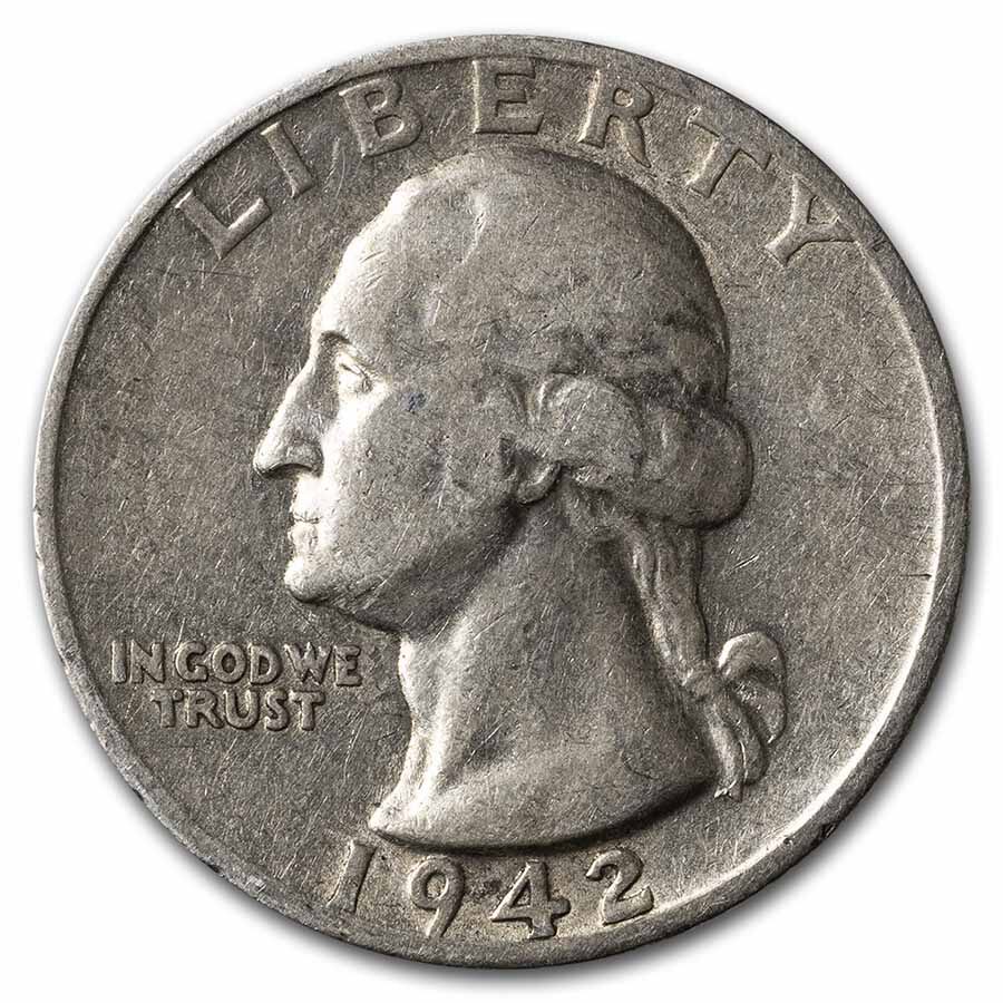 1942-S Washington Quarter Good/VF