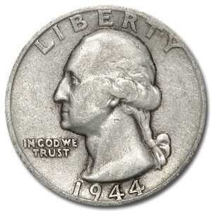 1944-S Washington Quarter Good/VF