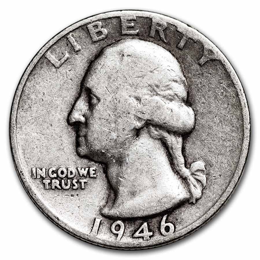 1946-D Washington Quarter Good/XF