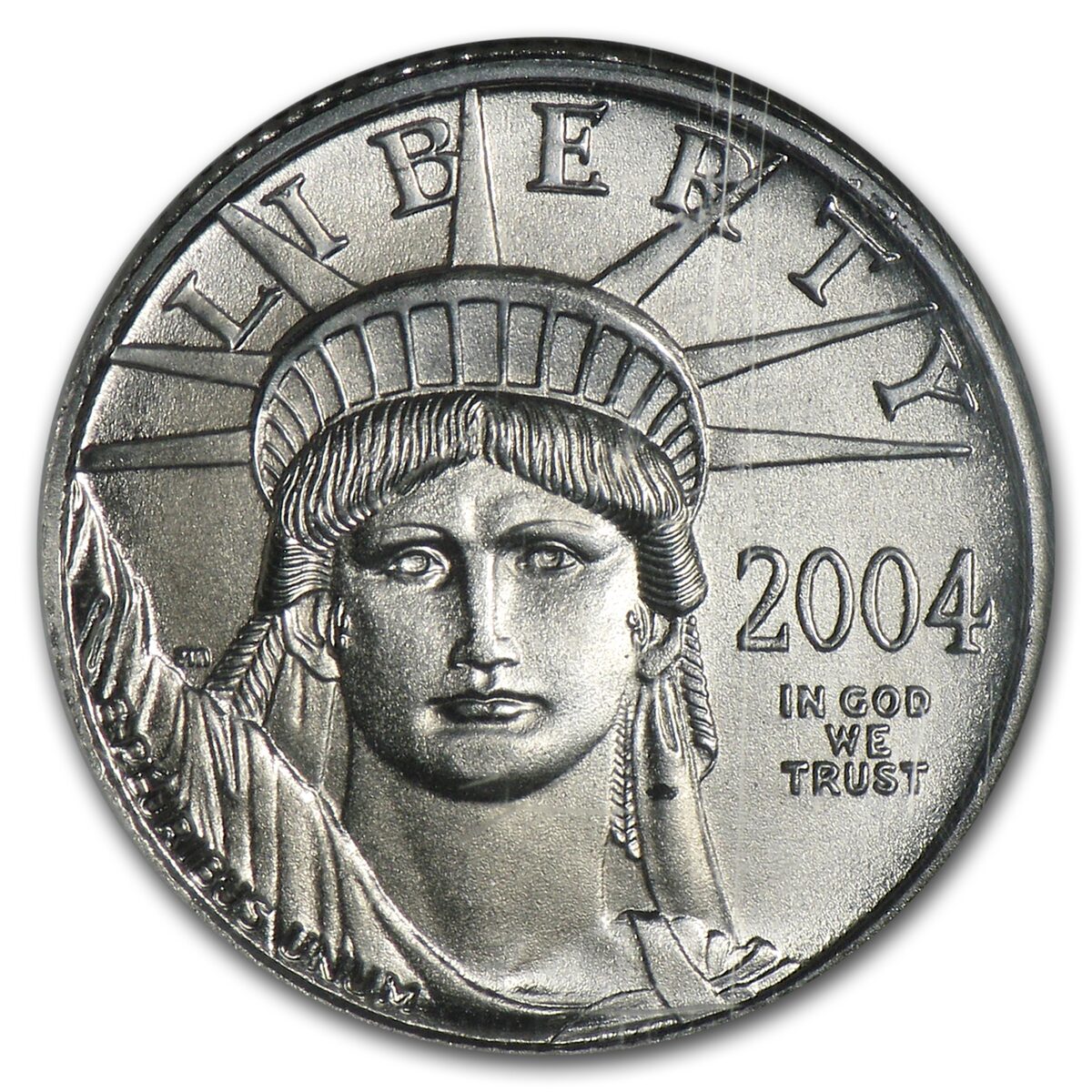 2004 1/10 oz American Platinum Eagle MS-69 NGC