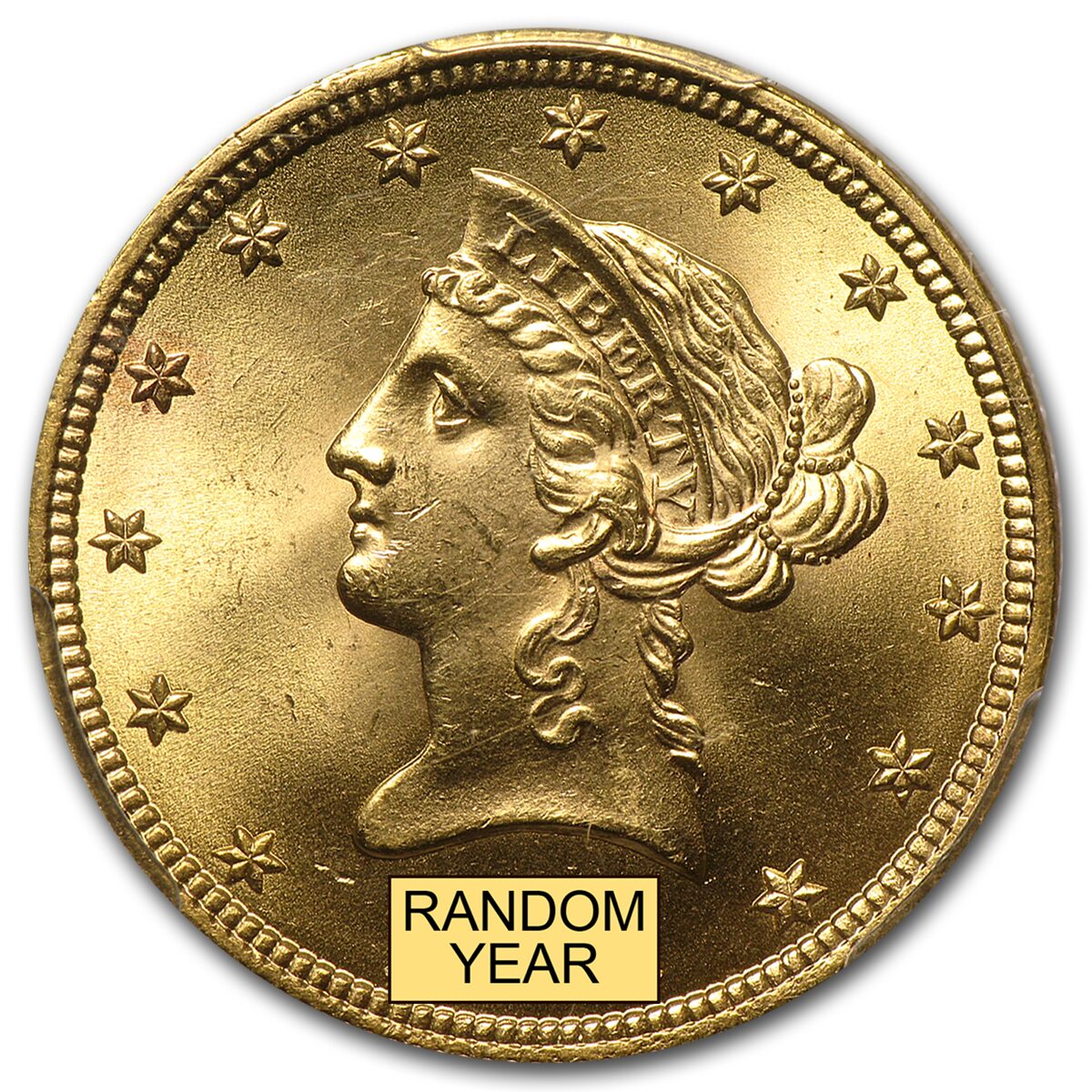 $10 Liberty Gold Eagle MS-64 PCGS (Random)