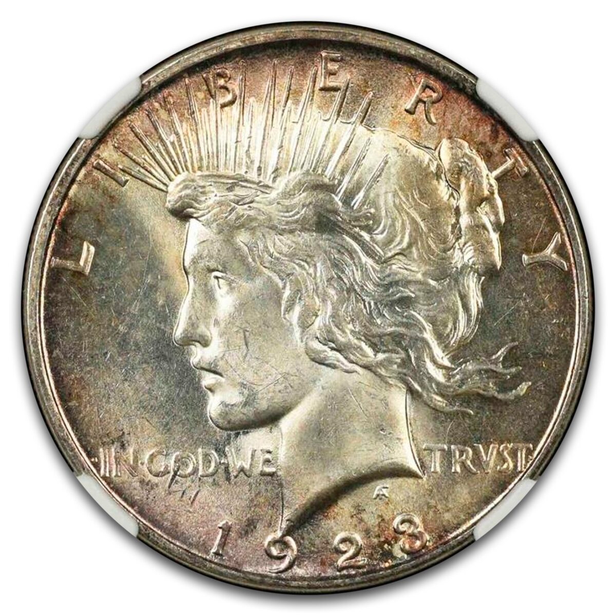1923-D Peace Dollar MS-61 NGC