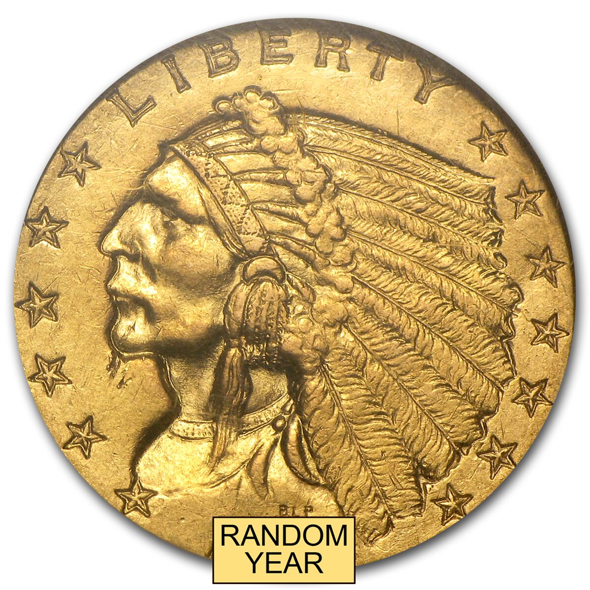 $2.50 Indian Gold Quarter Eagle MS-62 NGC