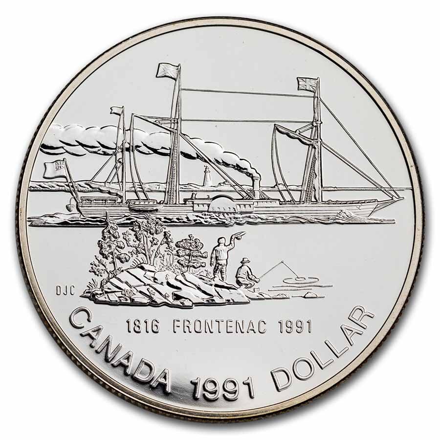 1991 Canada Silver Dollar BU (Frontenac)